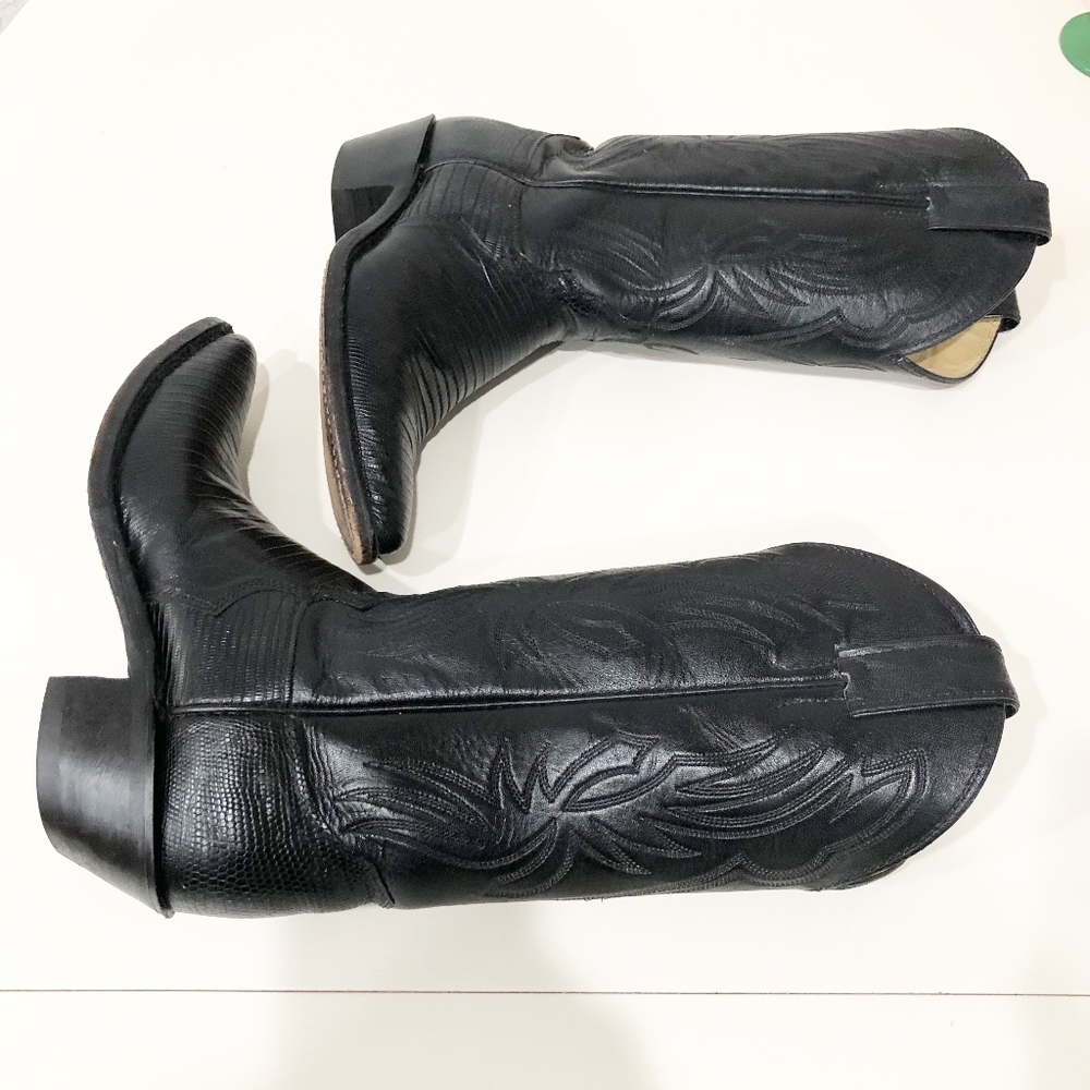Black Justin Cowboy Boots